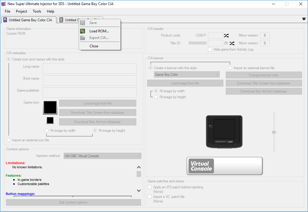 GBA rom injection is now possible for 3DS 