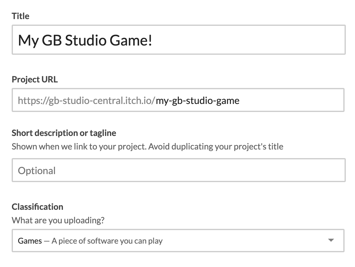 Using Itch To Host Your Games – GB Studio Central